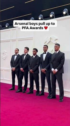 Arsenal boys pull up to PFA awards 🔴