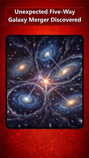 Unexpected Five-Way Galaxy Merger Discovered