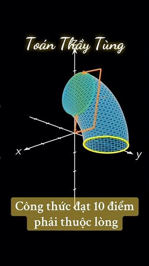 Tính nhanh thể tích khối tròn xoay #ttt #maths #education #study