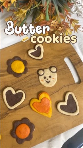 🔥 4 INGREDIENT BUTTER COOKIES IN OVEN! 😍🍪 | Easiest Recipe| #trending #easyrecipe
