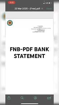 HOW TO DOWNLOAD YOUR FNB-PDF BANK STATEMENT | FIRST NATIONAL BANK #fnbbank #fnb #bankstatement