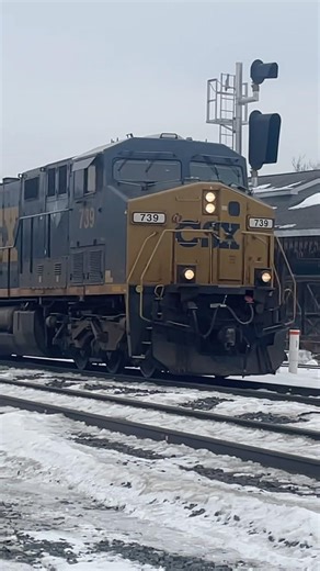 CSX ES44AC #739 Leads CSX I019 Through Voorhessville NY!