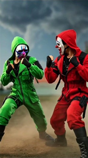 Green vs Red criminal The Ultimate Battle! 👊💥 Who Wins?#shorts