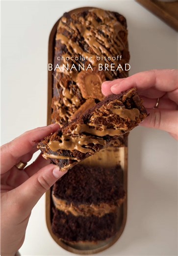 Delicious Chocolate Biscoff Banana Bread Recipe