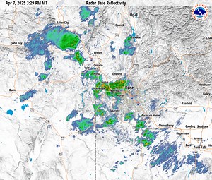 14K views · 78 reactions | Here's an updated radar loop. Showers and isolated thunderstorms continue to move northeast across much of the area. We expect this to continue through the evening. | US National Weather Service Boise Idaho | Facebook