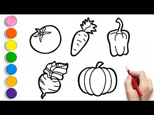 How to Draw Vegetable Drawing | Easy Step by Step Drawing Tutorial