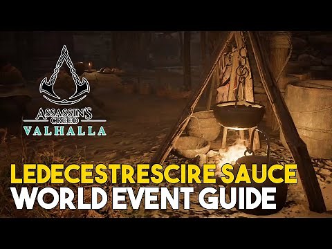 Assassins Creed Valhalla Ledecestrescire Sauce World Event Guide (Eel Location)