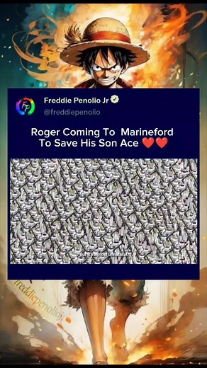 Roger Saves Ace at Marineford - One Piece Anime