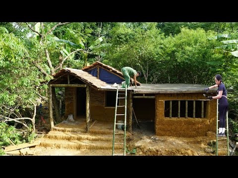 60 Days to Build a Clay Cabin House – Handmade Bricks & Kitchen Construction