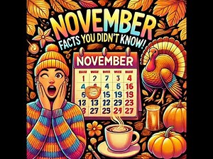 NOVEMBER is WILD! Fun Facts & Historic Events You NEVER Knew!