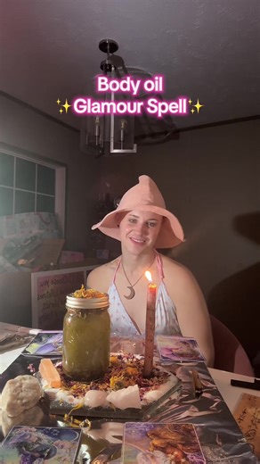 I am going to be shaking with anticipation for the next 1-2 weeks while it infusesssss💕✨ #witchcraft #transwitch #glamour #beautywitch #bodyoil