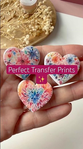 Perfect Polymer Clay Transfers 🌸 | How to Use Transfer Sheets (Full Guide)