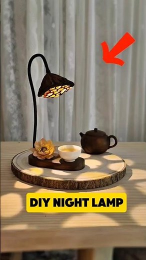 How to Make Light Lamp at Home – Stunning DIY Lotus Pod Lamp | Eco Friendly #shorts #craft #artwork