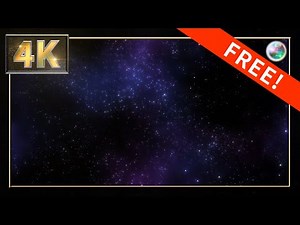 【4K】フリー素材 シンプルに瞬く星空【10秒ループ】