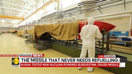 29K views · 1K reactions | #BREAKING | Russia tests its nuclear-powered cruise missile Moscow: Missile flies 14,000 KM in 15 hours Putin unveils world's first nuclear-powered weapon Burevestnik boasts of an unlimited range, an unpredictable path Jyotsna Kumar tells you more | WION | Facebook