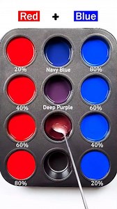 1M views · 2.4K reactions | Red Vs Blue..Satisfying Color Mixing  #colormixing #satisfying #watercolor #asmr | Painting Academy | Facebook