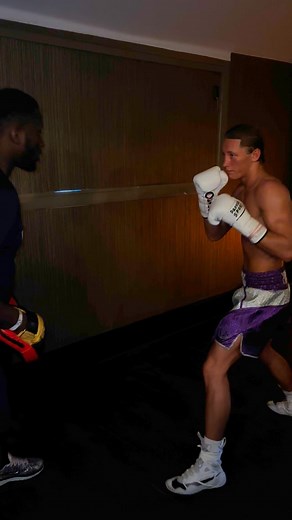 @gunmanpromotions 17 year old influencer boxing star cooking on the pads with new coach @big_brrr_1.9 before a 2 round punch perfect demolition job Next stop the O2 Arena on 25th July as Marko Vituk fights on the Shane Mosley undercard #influencer #boxing | Gunman Boxing