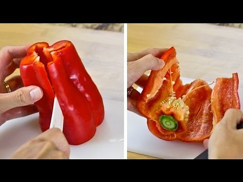 How to Cut a Bell Pepper into Strips (the smart way!)