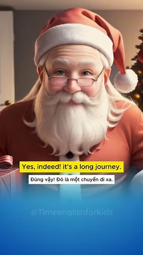 17K views · 195 reactions | Lisa and Santa are talking | Time English For Kids | Facebook