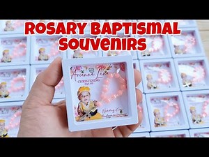 DIY ROSARY BAPTISMAL SOUVENIRS/GIVEAWAYS