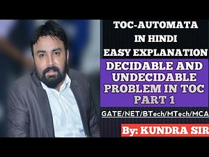 DECIDABLE AND UNDEIDABLE PROBLEM