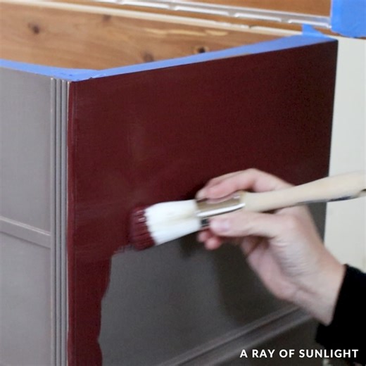 Comment 🌟 3360 🌟 for the full tutorial, supply list, and printable steps! 👇 Painting A Cedar Chest Red Using Enamel Paint | A Ray of Sunlight - Painted Furniture & DIY