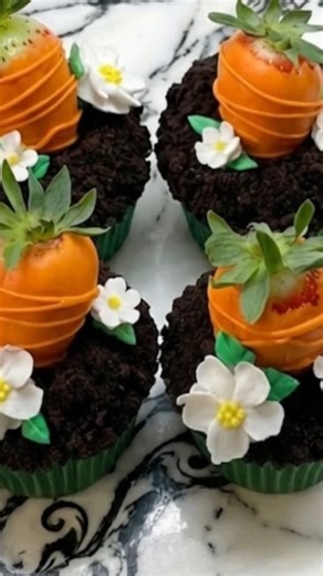 Spring "Carrot Patch" Chocolate Cupcakes 🍓 This tastes just like the treats your grandma used to make, but even better. This Spring "Carrot Patch" Chocolate Cupcakes recipe is unbelievably soft, comforting, and packed with that classic bakery flavor you love. Comment RECIPE and I'll send the recipe to your DMs. Be sure to save this easy recipe and tag a friend who loves fun, homemade dessert ideas. #dessert #chocolate #chocolatecake #carrot #cupcakes #patrickday #Patrick #patrick | Chef Luna's 