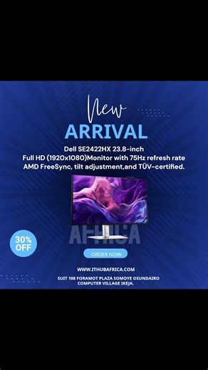 Dell SE2422HX Full HD 75hz refresh rate #ithubafrica #computervillageikeja #dell #monitor #dellmonitor