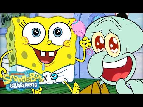 1 Hour of SpongeBob's CUTEST Moments Ever ☺️💛 | SpongeBob