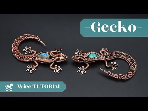Gecko Tutorial/ Wire Wrapped Gecko/ Wire Animals/ Making Jewelry