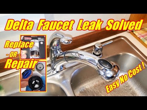 Delta Single Handle Faucet Dripping How to Repair or Replace the Valve Cartridge