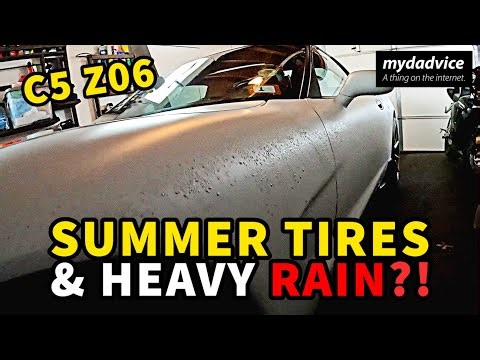 C5 Z06: Testing GRIPPY TIRES in the RAIN