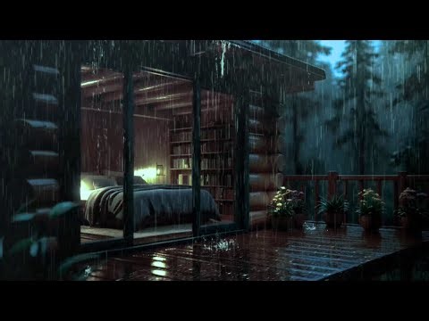 Forest Storm Through the Window 🌧️ Rain ASMR for Sleep