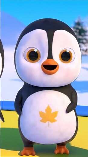Five Little Penguins Playing | Funny Kindergarten Baby Song