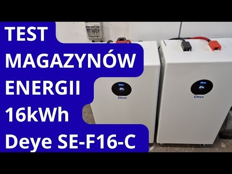 TEST Magazynu Energii LifePo4 16kWh. Dla DOMU i Firmy. Deye SE-F16-C