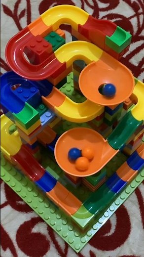 satisfying with marble run building blocks ❤️ how to make marble run race building blocks