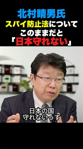 Haruo Kitamura: "Japan cannot be protected if the anti-espionage law remains as it is" #politics ...