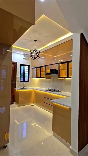 Luxury Modular Kitchen interior design Tour | Perfect for Modern Lifestyle ideas 💡#trending #shorts