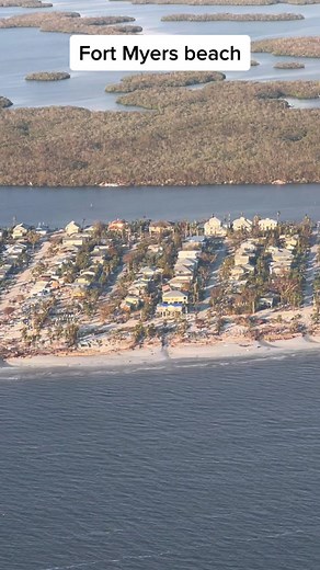 Aerial View of Fort Myers Beach in Florida