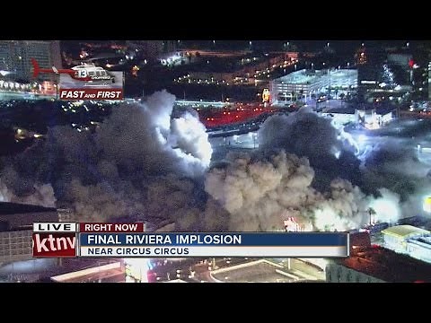 Final implosion of Riviera hotel-casino