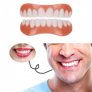 Watch Fake Teeth,Adjustable Veneers Dentures on Amazon Live