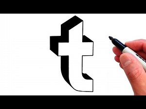 How to Draw Letter t in Lowercase 3D