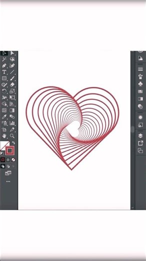 Creative Heart Shape Design in Adobe Illustrator ❤️ | Easy Vector Heart