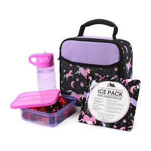 Arctic Zone Lunch Box Combo with Thermal Insulation, Unicorn Night Sky