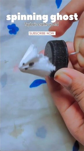 You won't believe how simple this ghost spins #craft#diy#idea