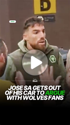 Wolves goalkeeper Jose Sa was involved in a heated ARGUMENT with fans 🤬🚨 #josesa #wolves #news #football #premierleague | Daily Mail Sport