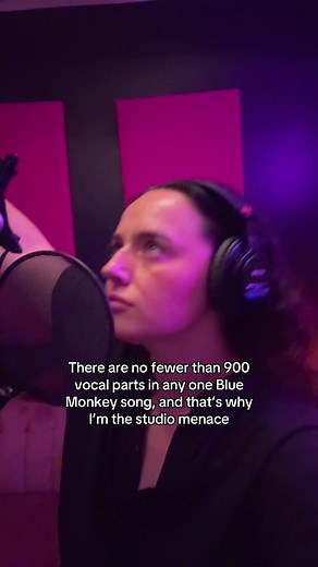 No fewer than 900 vocals parts in any one Blue Monkey song—I love being the studio menace #vocalengineering #musicengineer #singersongwriter
