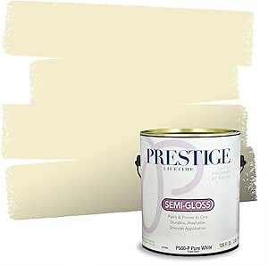PRESTIGE Paints Interior Paint and Primer In One, 1-Gallon, Semi-Gloss, Comparable Match of Sherwin Williams* Narcissus*