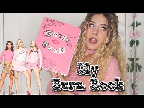Burn book DIY from the movie Mean girls (Goals book/Manifestation book) (Tutorial)