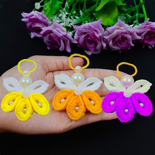 It's so Cute 💖You will Love It - Super Easy Christmas Angel Making Idea with Yarn #highlights | Dian Embroidery